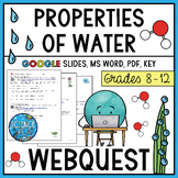 Properties of Water Webquest - Digital & Printable