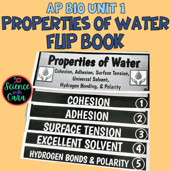 Preview of Properties of Water in Biology Flip Book