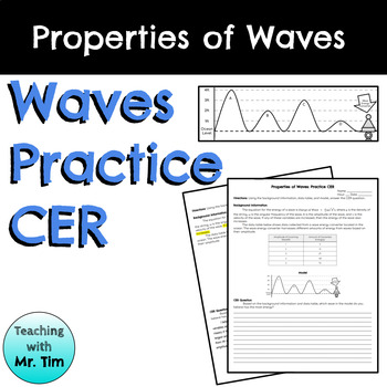 Preview of Properties of Wave Practice CER -- NO PREP