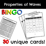 Properties of Waves BINGO - NO PREP