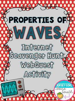 Preview of Properties of Waves Internet Scavenger Hunt WebQuest Activity