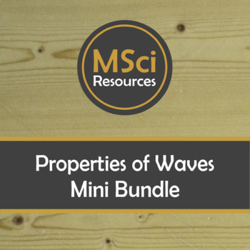 Preview of Properties of Waves PowerPoint Lesson Doodle Review Visual Notes BUNDLE