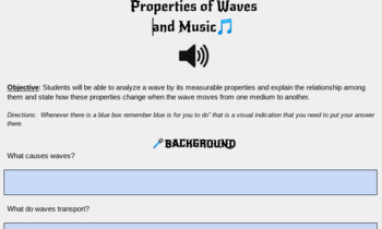 Preview of Properties of Waves and how those properties relate to music