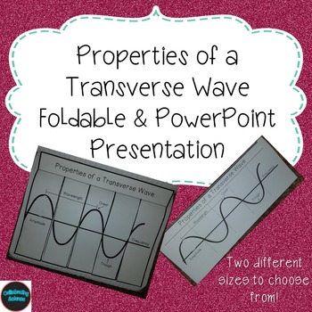 Preview of Properties of a Transverse Wave Foldable & PowerPoint Presentation