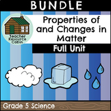 Properties of and Changes in Matter Unit (Grade 5 Ontario 