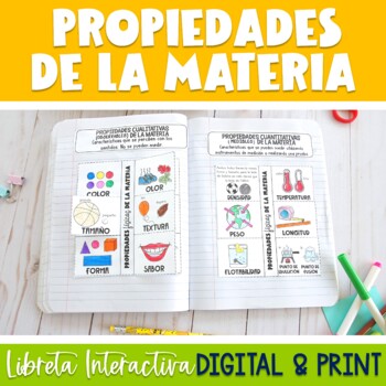 Preview of Propiedades de la Materia Libreta Interactiva DIGITAL AND PRINT