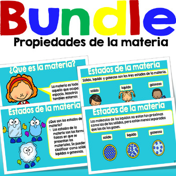 Preview of Propiedades de la materia | Bundle