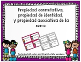 Propiedades de la suma Task Cards