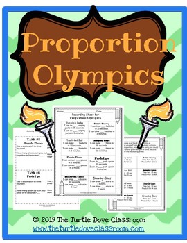 Preview of Proportion Olympics:  Math Stations for Middle School Proportions