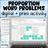 Proportion Word Problems Digital and Print Activity for Go