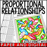 Proportional Relationships Activity Coloring Worksheet Hal