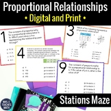 Proportional Relationships Activity | Digital & Print  7.RP.2ab