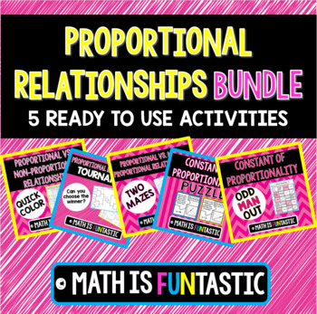 Preview of Proportional Relationships Bundle