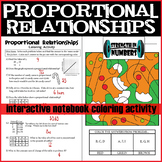 Proportional Relationships Christmas Holiday Coloring Inte