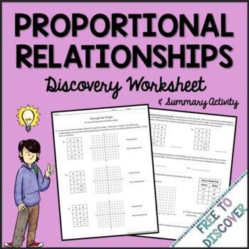 Preview of Proportional Relationships Worksheet
