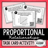 Proportional Relationships (Given Tables and Graphs) | Task Cards