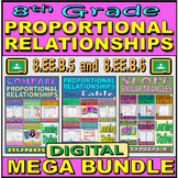 Proportional Relationships - Grade 8 - MEGA BUNDLE - Digit