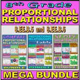 Proportional Relationships - Grade 8 - MEGA BUNDLE - Learn