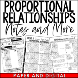 Proportional Relationships Guided Notes Homework Warm Ups 