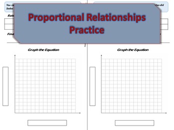 Preview of Proportional Relationships Practice