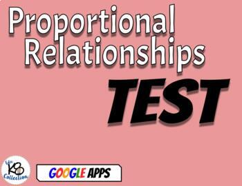 Preview of Proportional Relationships - TEST