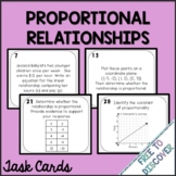 Proportional Relationships Task Cards Activity