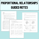 Proportional Relationships Unit | Math Guided Notes