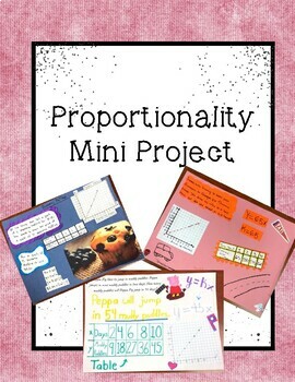 Preview of Proportional Story Project | Proportional Relationships Poster