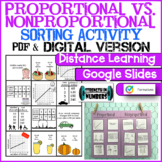 Proportional Nonproportional Relationships Sorting Activit