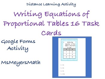 Proportional and Non-Proportional Tables by MsMeyersMath | TpT