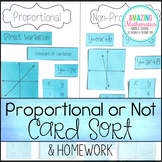 Proportional vs Non-Proportional Card Sort & Homework