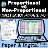 Proportional vs Non Proportional Investigation & Activity 