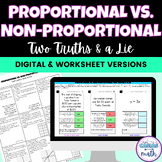 Proportional vs Non-Proportional Relationships Digital Act