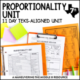 Proportionality Unit | TEKS Ratios, Unit Rates, Proportion