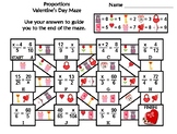 Solving Proportions Activity: Valentine's Day Math Maze
