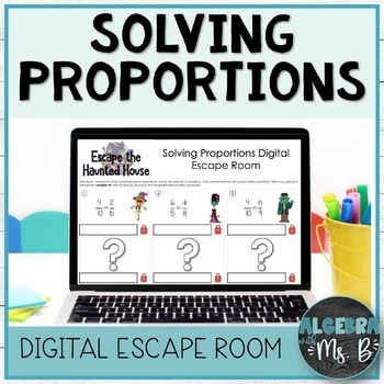Preview of Proportions Escape Room Digital Activity