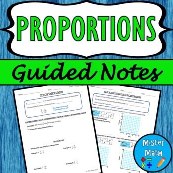 Preview of Proportions Guided Notes
