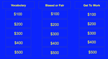 Preview of Proportions Jeopardy