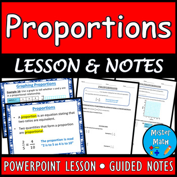 Preview of Proportions PowerPoint & Guided Notes BUNDLE