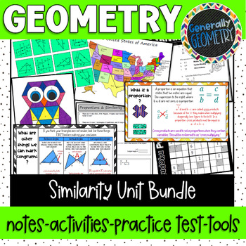 Preview of Proportions and Similarity Unit Bundle | Geometry