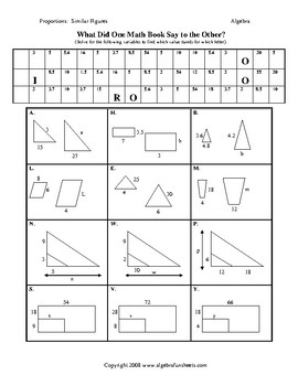 problem solving with similar figures worksheet answers