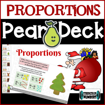Preview of Proportions/Unit Rate Holiday Digital Activity for Pear Deck/Google Slides