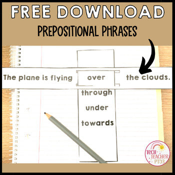 Preview of Prepositional Phrases Parts of Speech Writing Tasks Free Download