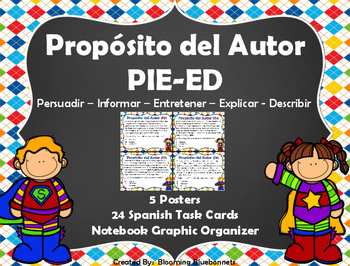 Preview of Proposito del Autor - Author's Purpose - Spanish - Digital - Distance Learning