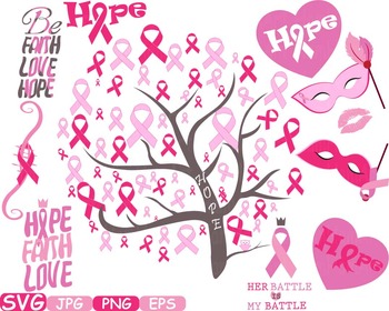 Breast Cancer Awareness Svg Worksheets Teaching Resources Tpt