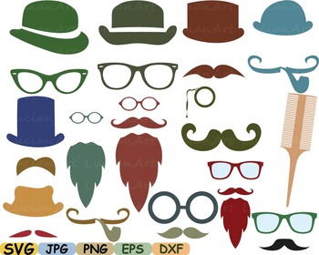 Mrs svg Photo booth props Couple svg cut Glasses svg Mr svg Photo booth clipart Mustaches svg Pair svg Human faces Retro people svg