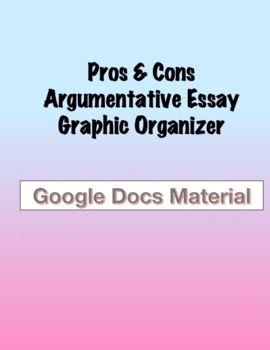 Preview of Pros & Cons FREE Graphic Organizer - Google Doc