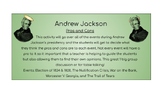 Pros and Cons of Andrew Jackson Worksheet