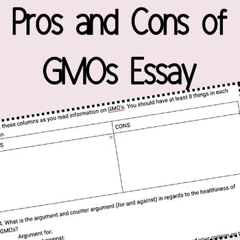 Preview of Pros and Cons of GMOs essay