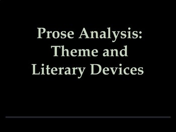 Preview of Prose Analysis